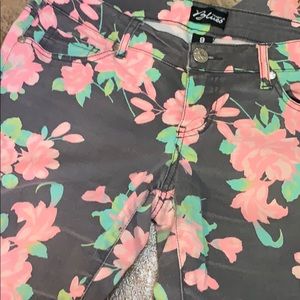 Floral jeans size 9